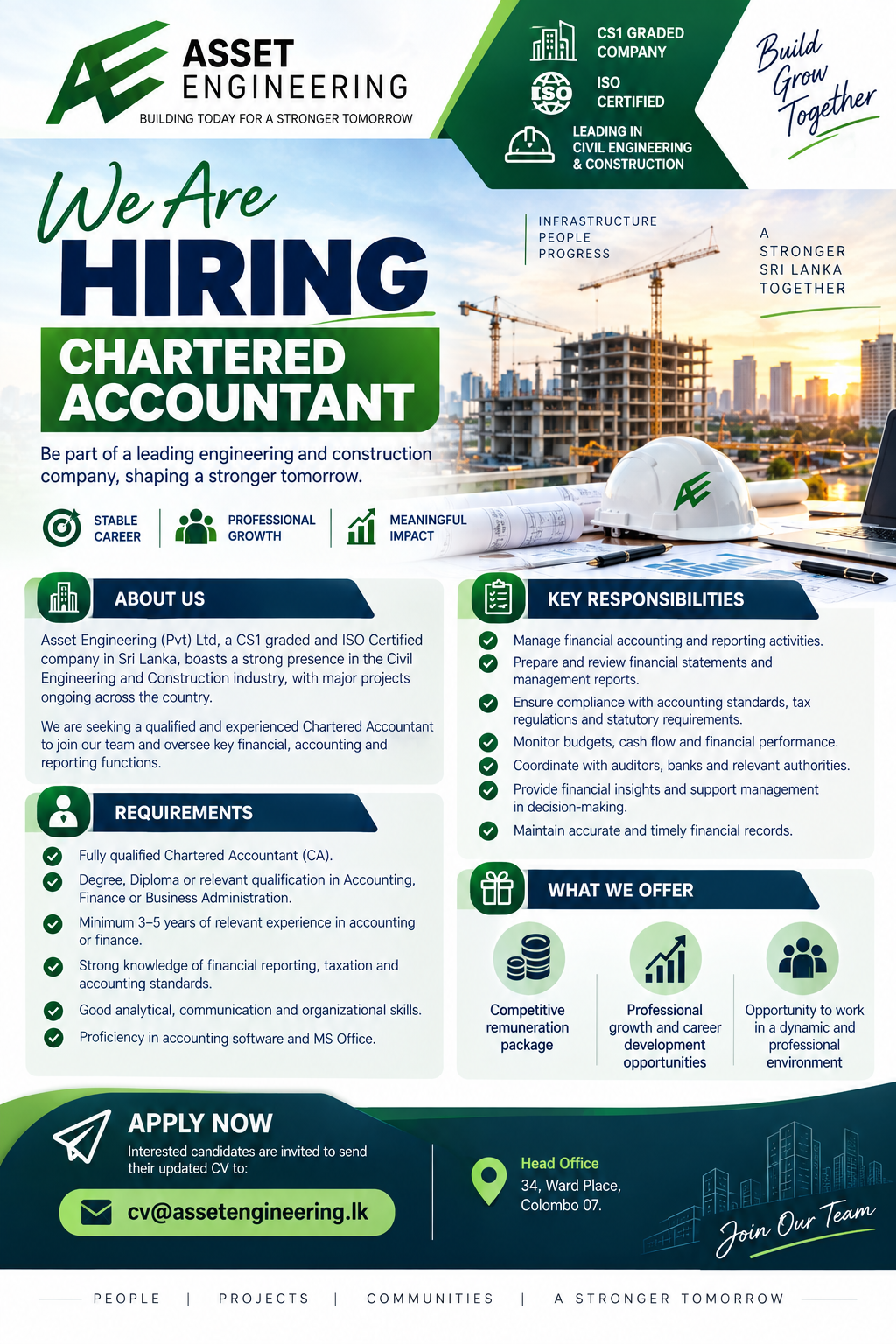 Chartered Accountant at Asset Engineering (Pvt) Ltd