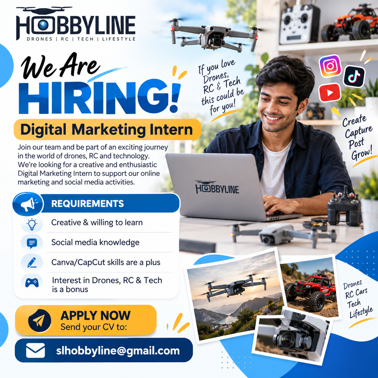 Digital Marketing Intern at Hobbyline