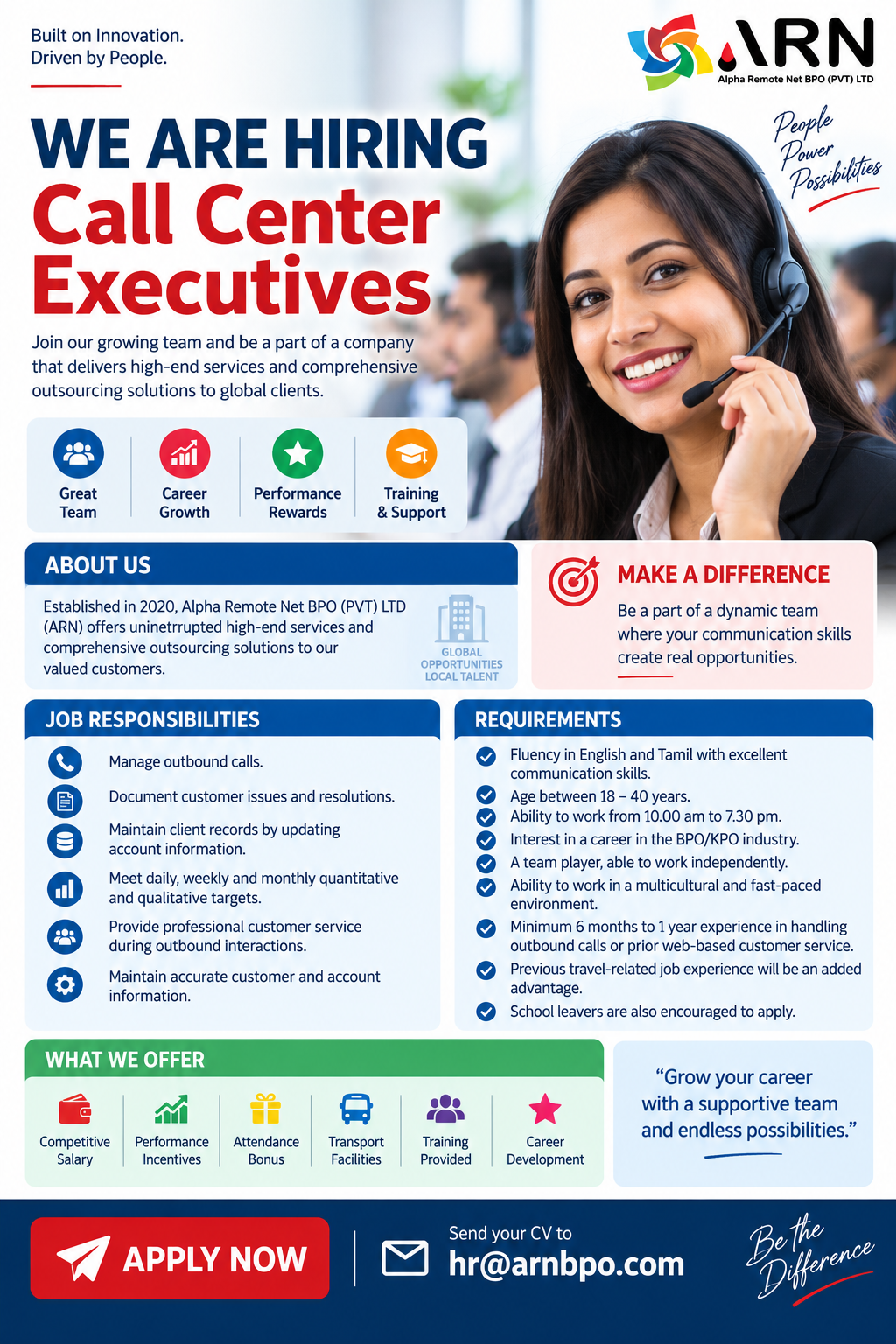 Call Center Executive at Call Center Executive