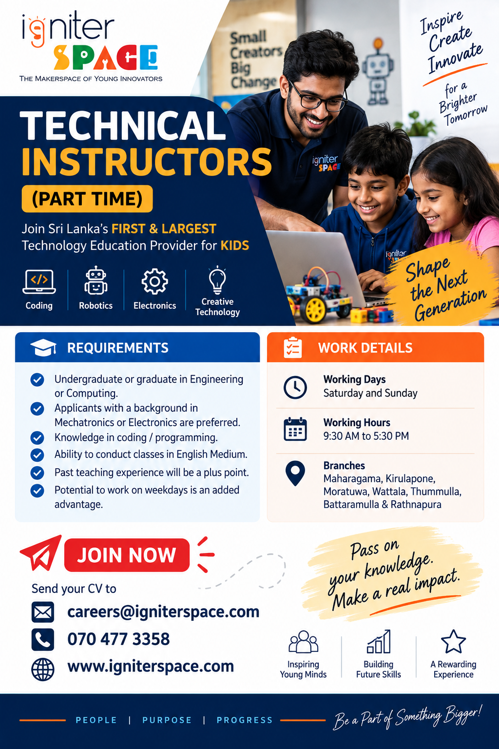 Technical Instructor at IgniterSpace