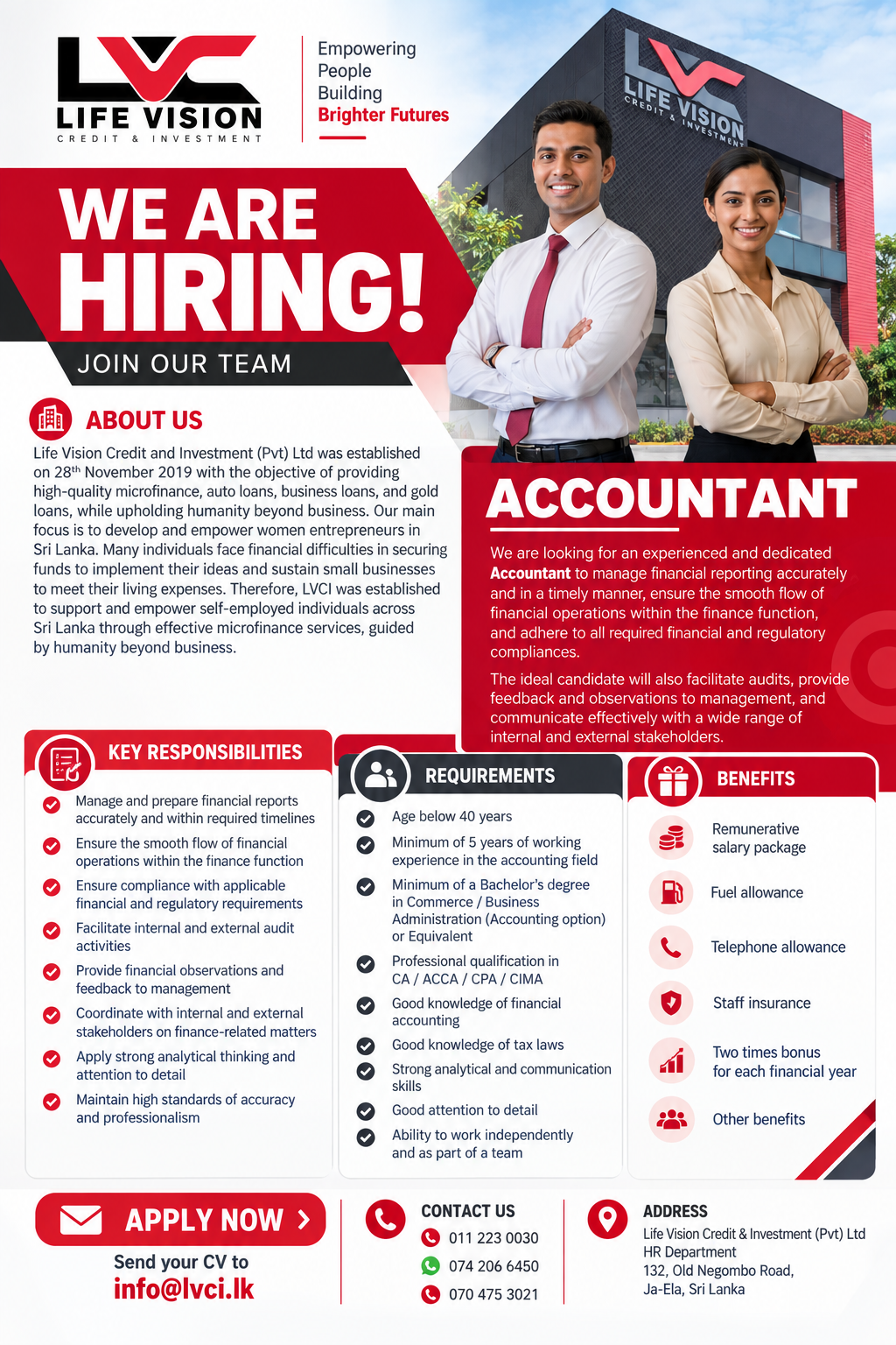 Accountant at Life Vision Credit and Investment (Pvt) Ltd